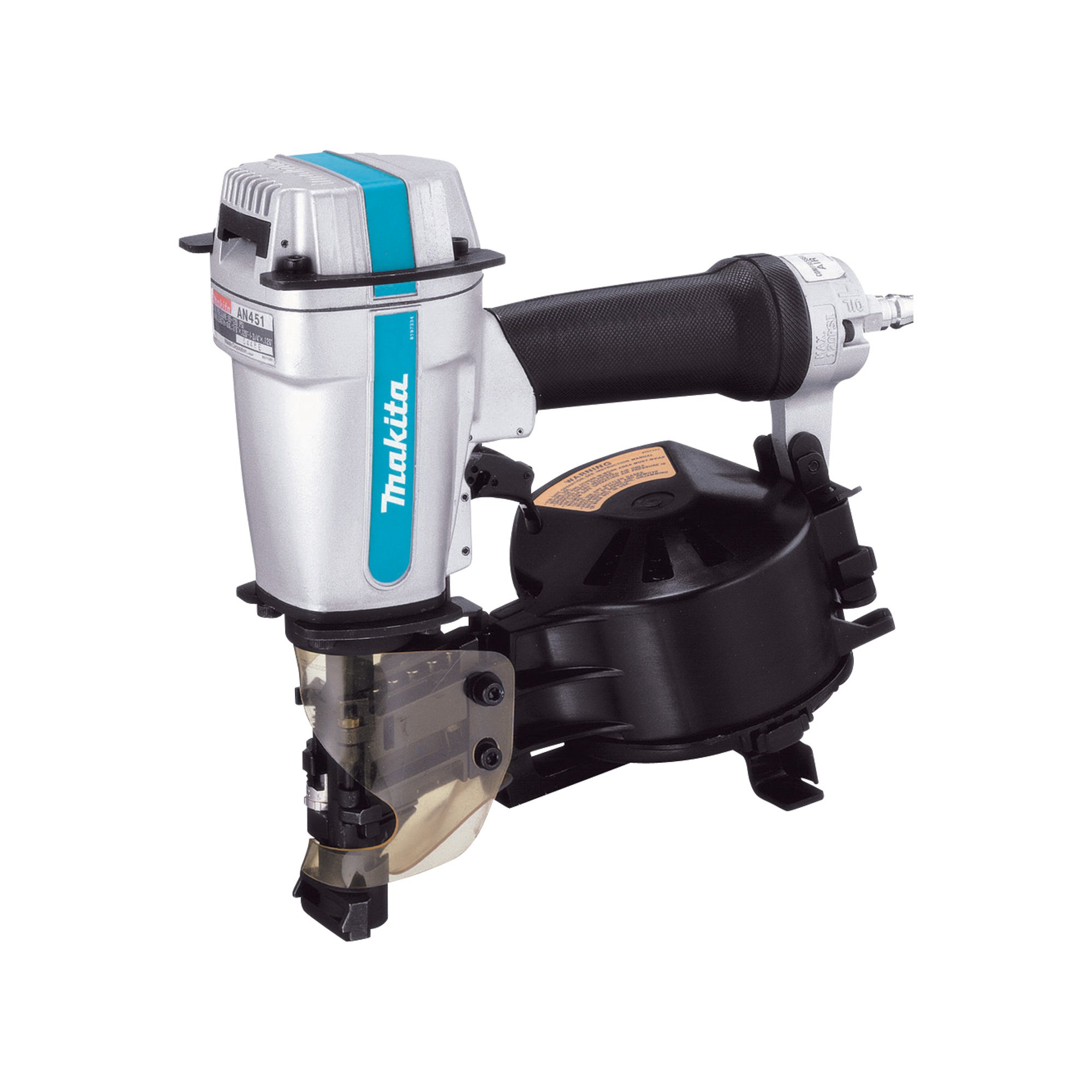 Makita Coil Roofing Air Nailer — 120 PSI, 1 3/4in. Nail Size, Model# AN451